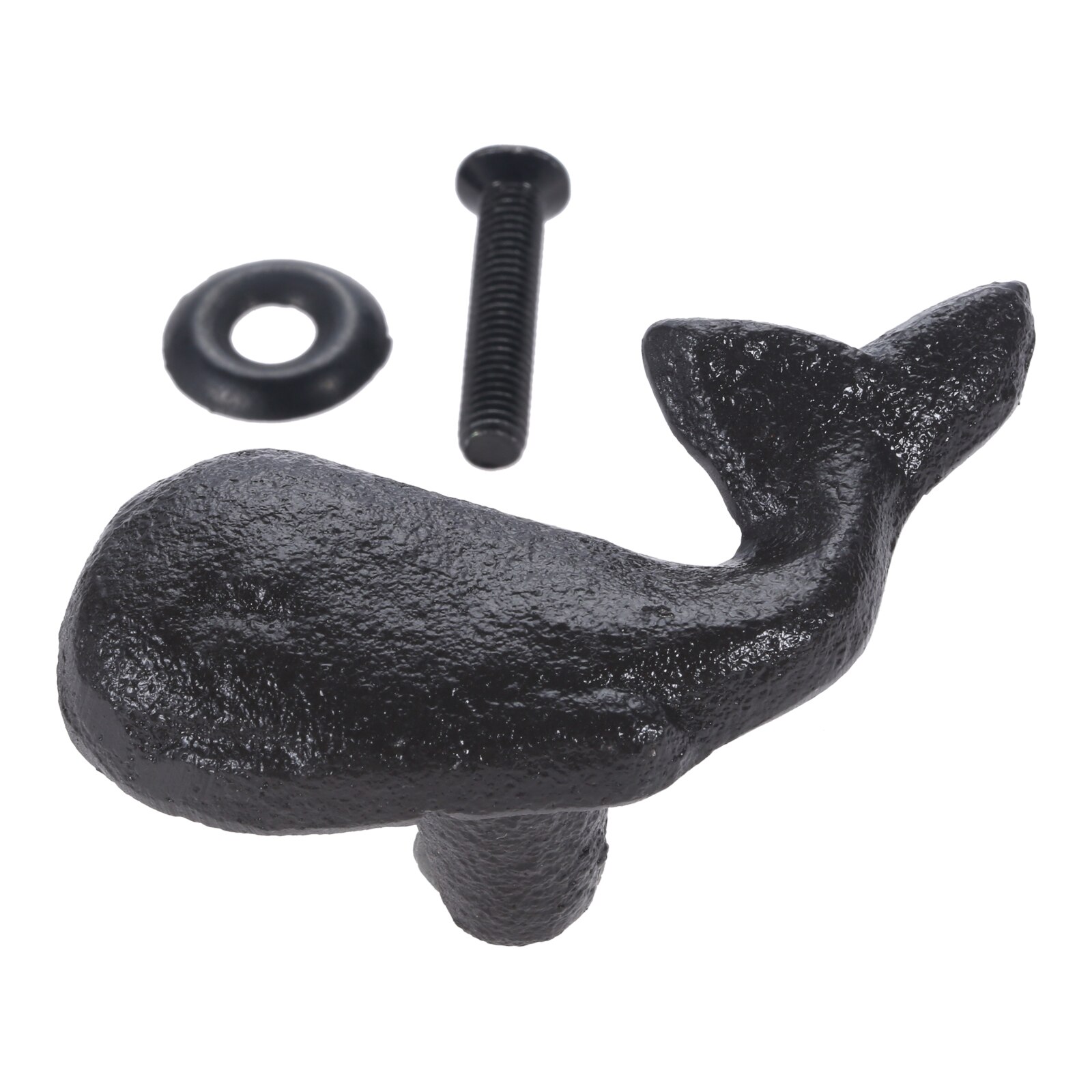 Strand Thema Pull Oceaan Stijl Handvat Walvis/Sea Turtle/Seahorse/Wiel/Bloem/Hollow Ronde Knop W/Schroef Ijzer Badkamer Meubels: Whale