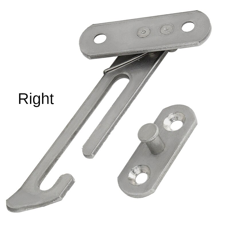 Side Window Restrictor Casement Stopper Stainless Steel Wind Brace Sliding Door Window Locks Child Safety Fixed Lock Accessories: right