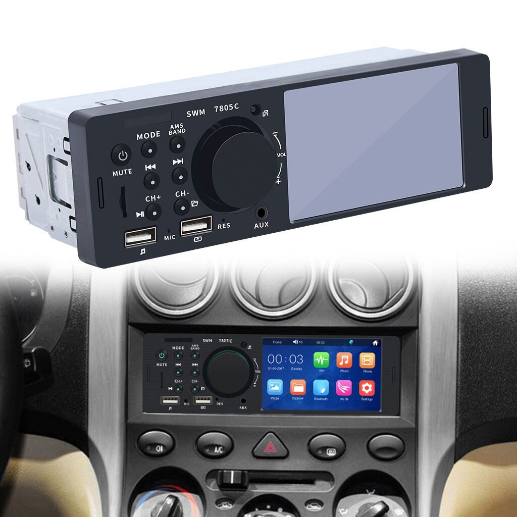 Swm-7805c Car Stereo Radio Usb Car Handsfree Bt Mp5 Player Reverse Image Car Fm 854x480p Screen #LR5