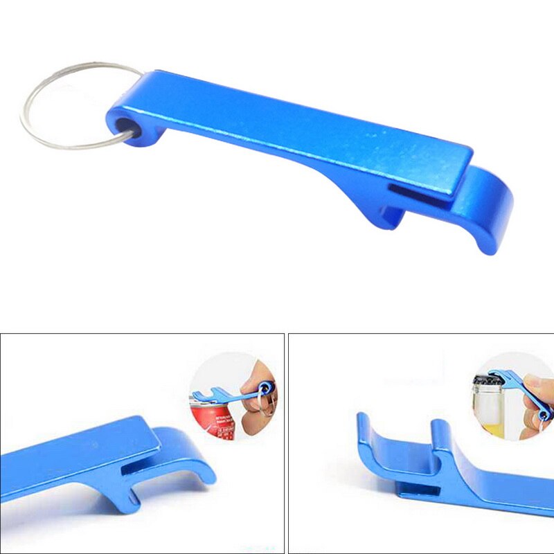 Draagbare Bier Flesopener Sleutelhanger 4 In 1 Pocket Aluminium Bier Flesopener Kan 5 Kleuren Bruiloft Gunst: 5