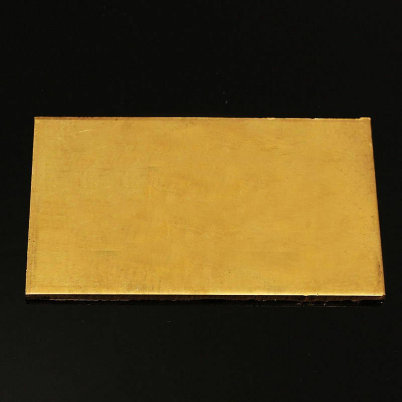 1 pcs Brass Metal Thin Sheet Plate Welding 60x100x3mm Metalworking Craft DIY