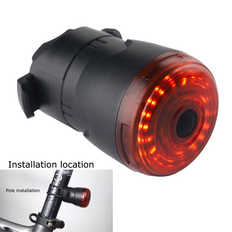 Leadbike Smart Rem Sensing Fiets Achterlichten Fietsen Licht Waterdichte Usb Opladen Fiets Led Achterlicht Mtb Accesorios: Seatpost