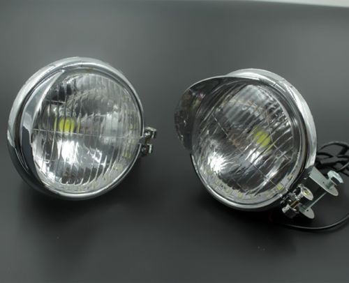 5 "Led Rijden Angel Eye Spot Mistlamp Motorcycle Voor Harley Softail Dyna Electra Glide Fatboy Bobber Touring Chopper custom