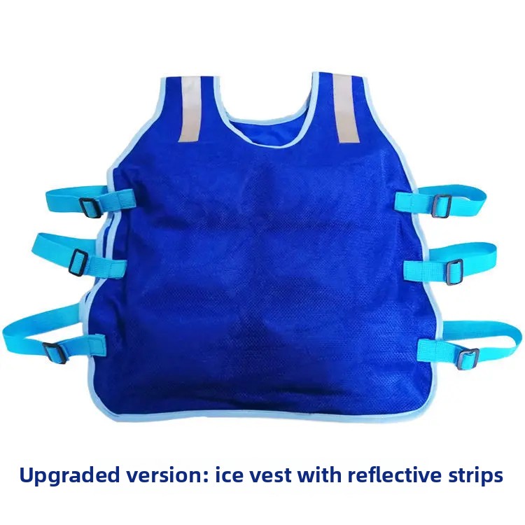 Summer Cooling Vest Ice Bag Vest Outdoor Heatstroke Prevention Clothing Men's Vest Cold Relief Essential Tool