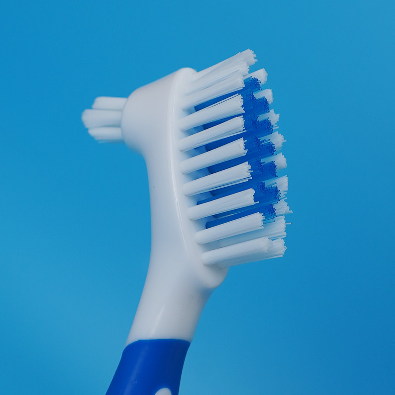 1/2Pcs Denture Brushes with Double Sided Denture Cleaning Brush Heads for Denture Care Multi-Layered Bristles