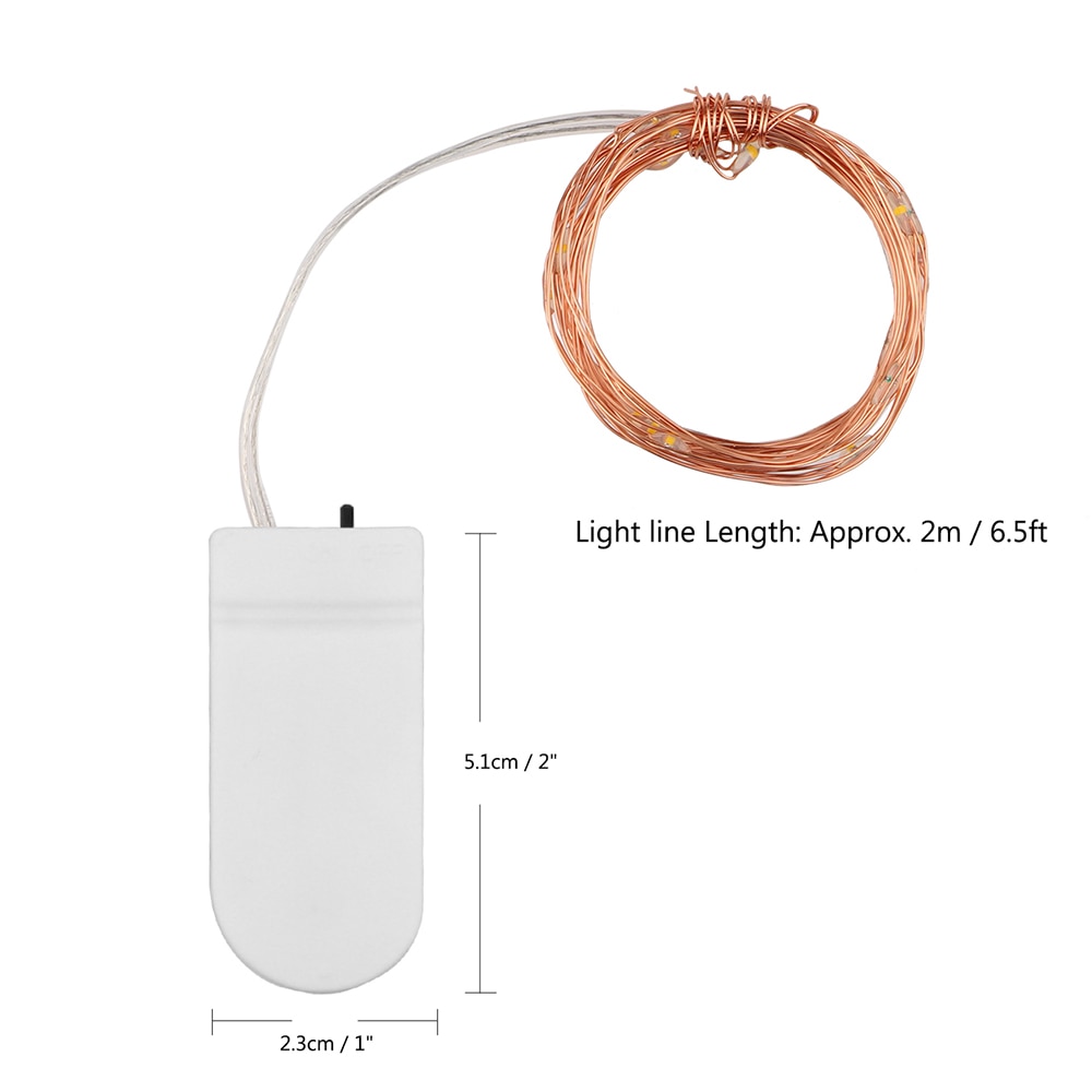 2m 3m 5m 50 ledet lyspære streng med flaskepropp til glass håndverksflaske fe valentines bryllup dekorasjon lampefest