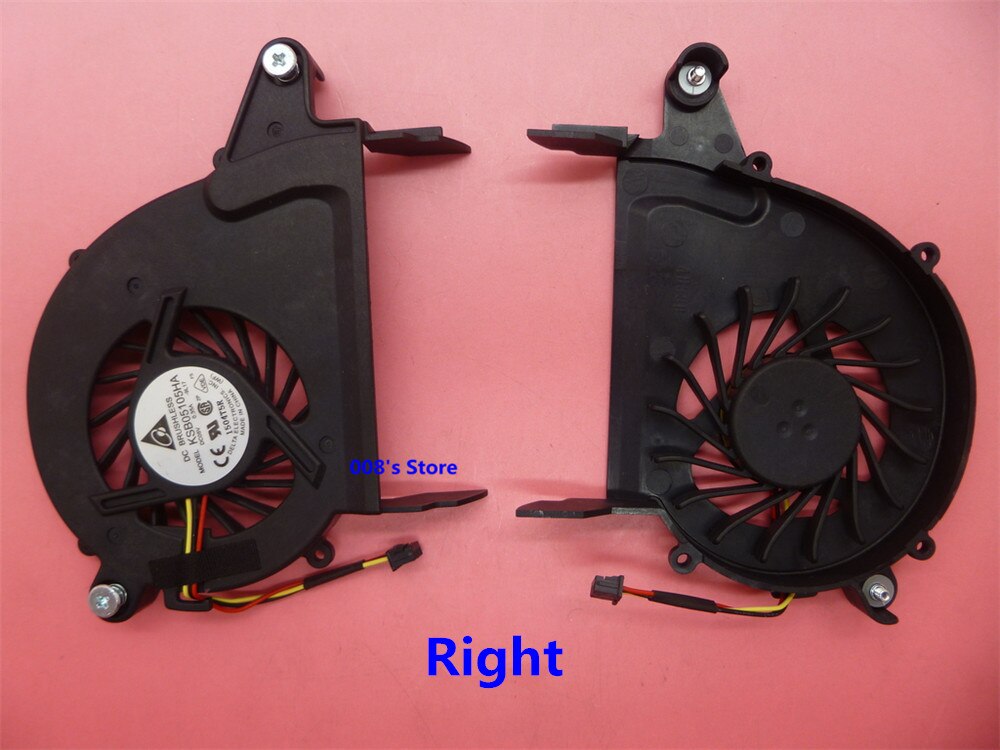 Ventilador novo do refrigerador do gp da cpu para hp envy 14-1214tx 14-1000 14-2002tx 14t-1200 14-2000 ksb05105ha 9l16 9l17 dc 5 v 0.35a esquerda à direita: Right Fan