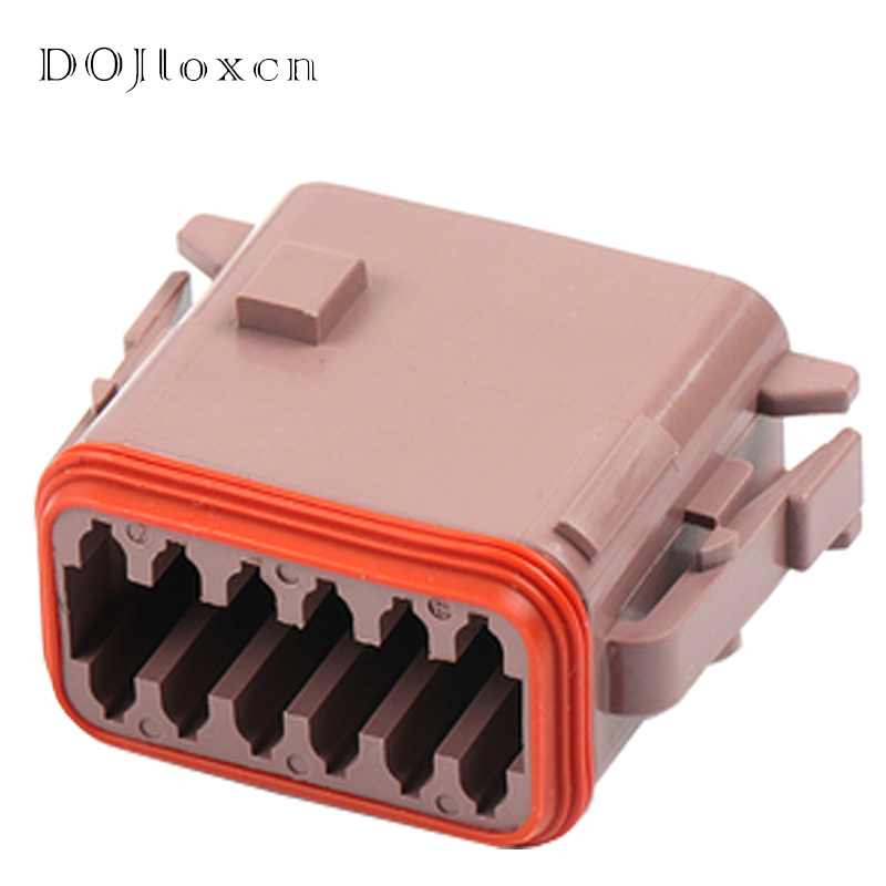 1 Set DT06-08SD Deutsch 8 12 Pin Connector Waterproof Male Female Pair Wiring Plug DT04-08PD DT15-08PD DT04-08PB-L012 DT06-08SC: PURPLE