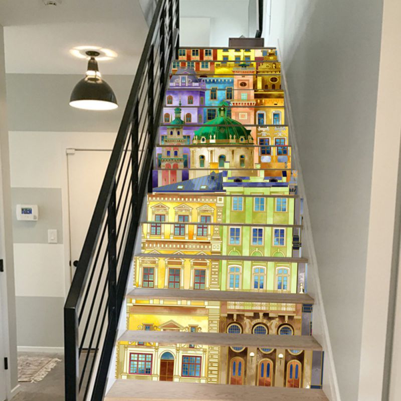 3D Stair Riser Floor Stickers Waterproof Removable Self Adhesive DIY Stairway Decals Stairs Decoration