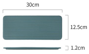 Rectangular Flat Plate Grilled Wings Pot pad Coaster Lunch Box Dishes Bowl Food Container Container Dinner Plates Food Plate: t