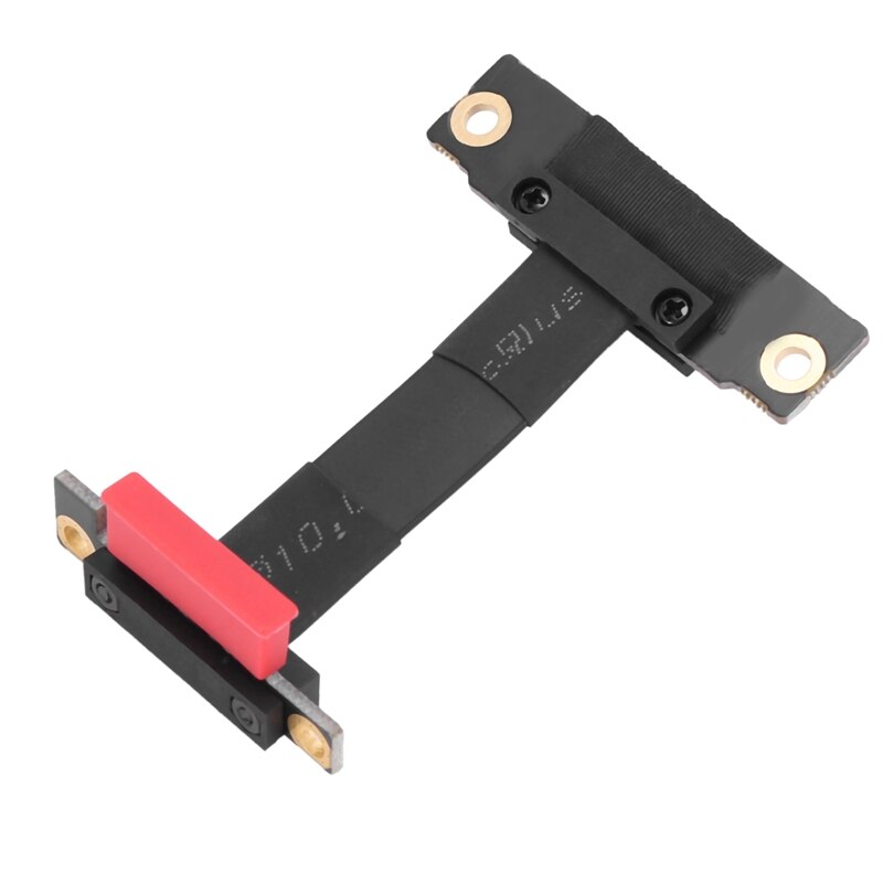 Kabel PCIE X1 pion podwójny 90 stopni kątowy kabel przedłużający PCIe 3.0 X1 robić X1 8Gbps PCI wyrazić 1X karta rozszerzająca