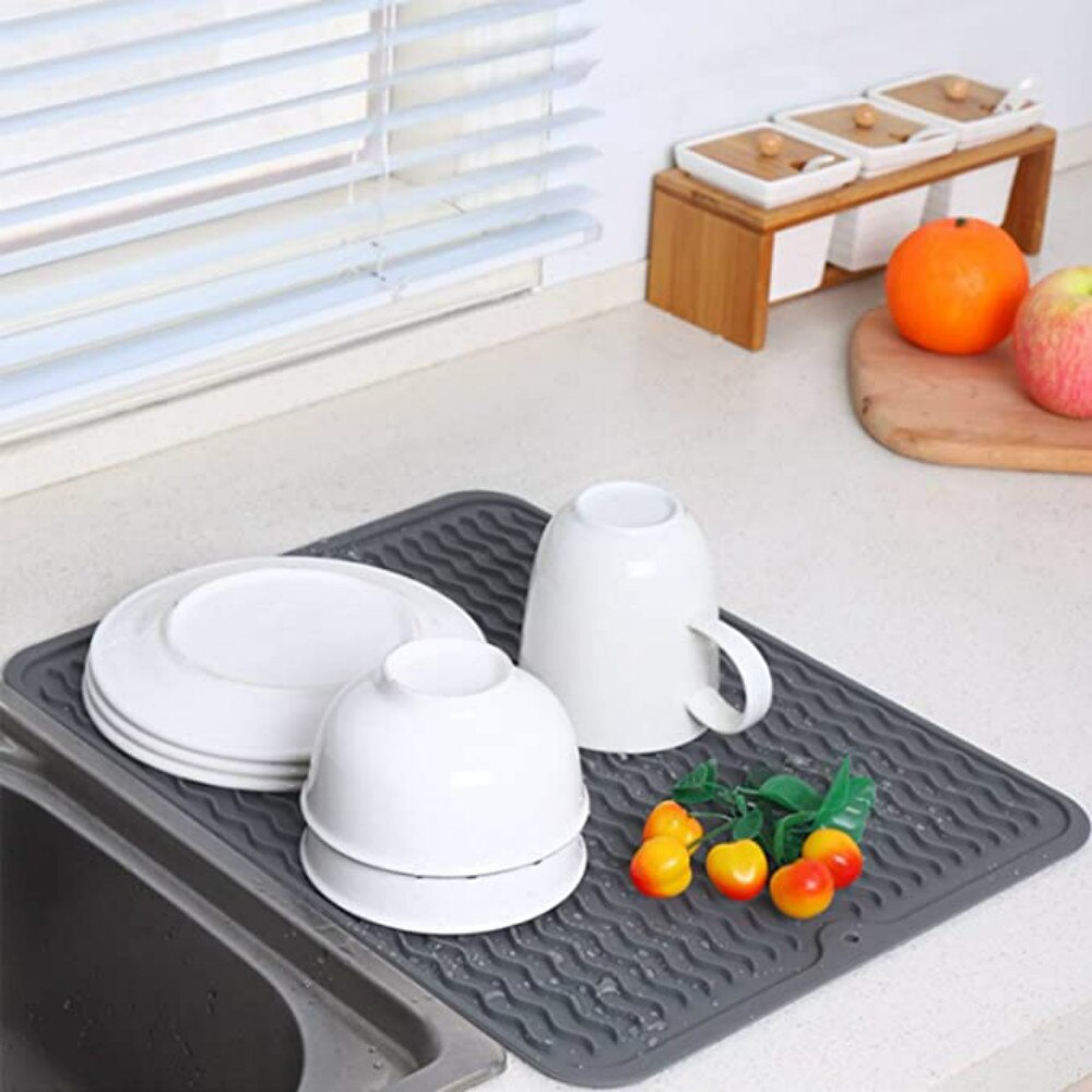 Large Silicone Drying Mats Multifuctional Anti Slip Heat Resistant Durable Foldable Insulation Pads Kitchen Gadgets