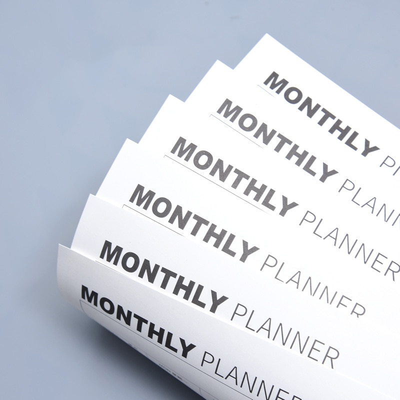Desktop A4 maandelijkse schema Agenda planner organisator Maandelijkse dagelijkse Plan Notepad Voor jongens meisjes school kantoorbenodigdheden