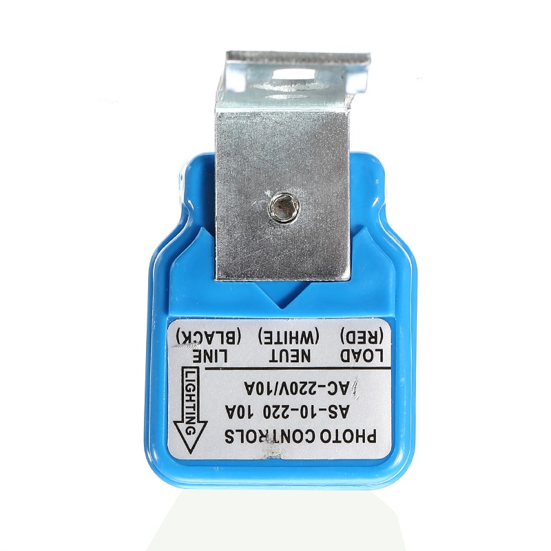Interruptor automático de luz de calle de la lámpara de calle de encendido apagado controlador de CC CA 220V 50-60Hz 10A Photo Control interruptor de Sensor de fotointerruptor