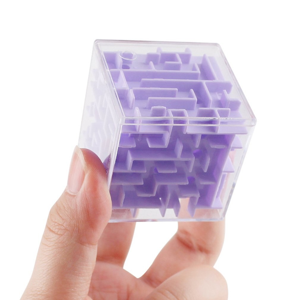 3D Maze Ball Rotation Cube Speed Puzzle Cube With Stickers Kids Brain Teaser Cubo Magico Toys