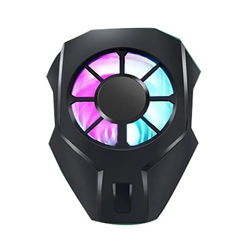 Universal Gamepad Game Handle Radiator Cell Phone Cooler Cooling Fan Refrigeration Fan Gaming Players Radiator: black