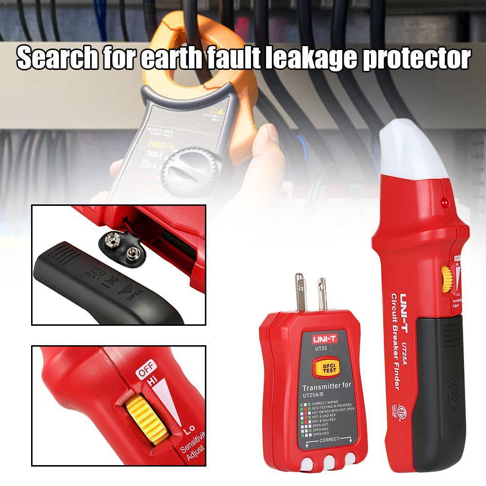 Localizador automático ut25a/ut25b fusível tomada eletricista com testador led diagnóstico-ferramenta indicador a4k9