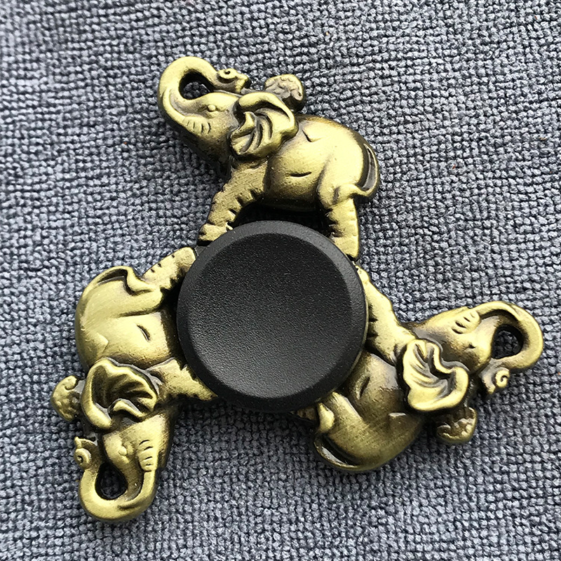 Fidget Spinner Brass Color Zinc Alloy Metal Exterior Smoothstress reliever Toys For Children Adult: 16