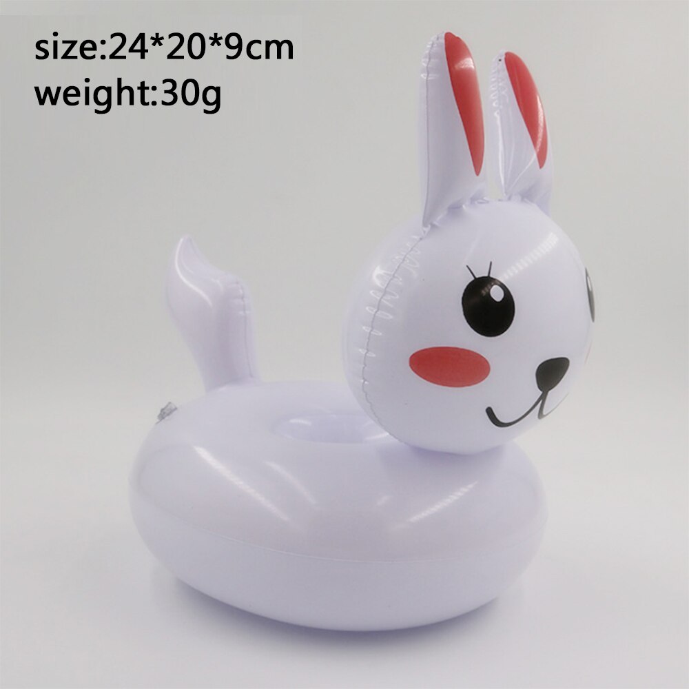 Swimming Cup Seat Float Water Toy Drink Cup Holder Animal Plant Summer Pool Accessories: Rabbit