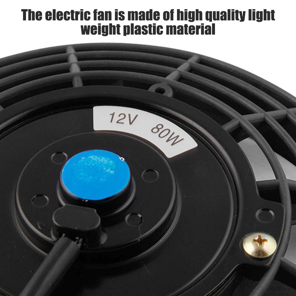7 Inch Auto Cooling Fan High Power Auto Universal Watertank Elektronische Fan Cooler Radiator Koeling Thermo Elektrische Ventilator Universele