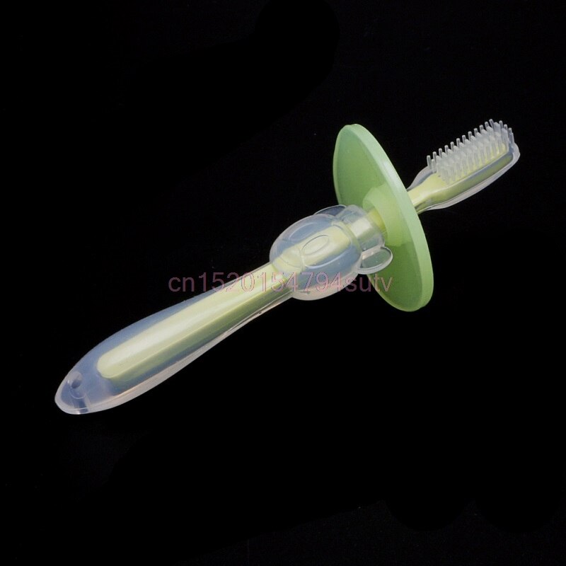 Pliable anneau de dentition brosse à dents | Souple à mâcher pour bébé brosse à dents d'entraînement pour nourrissons: green