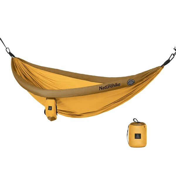 NatureHike Outdoor indoor Inflatable tube Hammock Sleeping Tent Single double Hanging Tent Folding dormitory hanging chair: Yellow