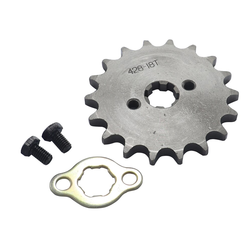 428# 17mm 10T-19T Front Engine Sprocket For KAYO BSE SSR SDG Dirt Pit Bike ATV Quad Go Kart Moped Buggy Scooter Motorcycle: 428 17MM 18T