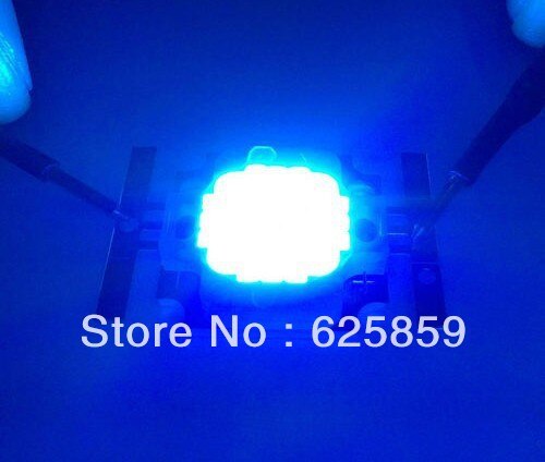 Led hybride cyan 10W 490nm, 2 pièces gratuites, bleu Super actinique pour Aquarium 4x vert + 5xroyal bleu