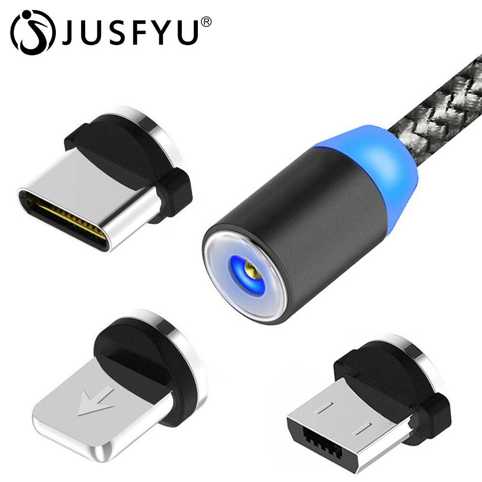 Klassische 360 LED Magnetische Verbindung Usb Kabel für iPhone 6 S 7 XS MAX Micro USB Kabel typ C Draht Ladegerät Port