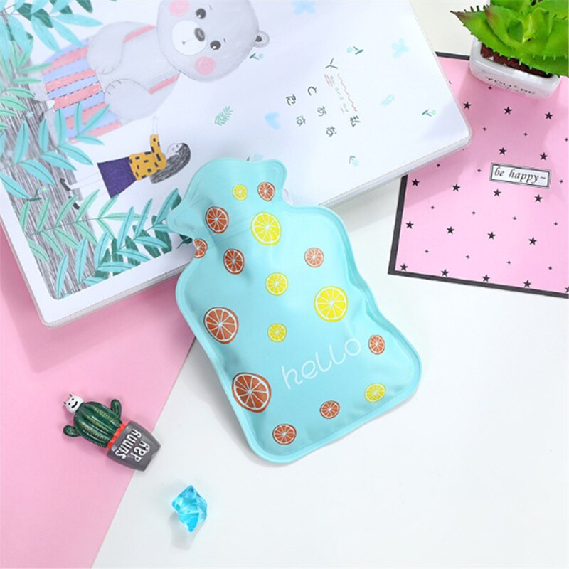 Winter Warm Injection Water Bottle Cute Cartoon Hand Warmer Water Bottle Student Dormitory Warm Baby Wärmflasche: small lemon