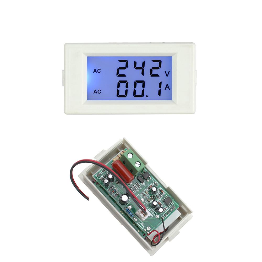 Dual Display Ac 100V-300V Voltmeter Ampèremeter Lcd Digitale Volt Amp Panel Meter Voltage Ampermeter 110V 220V