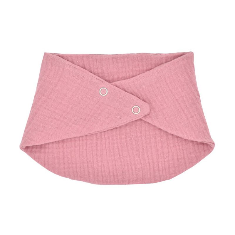 Cotton Gauze Scarf Bib Organic Cotton Bib Drool Scarf Baby Bandana Scarf Bibs with Snaps: DPK