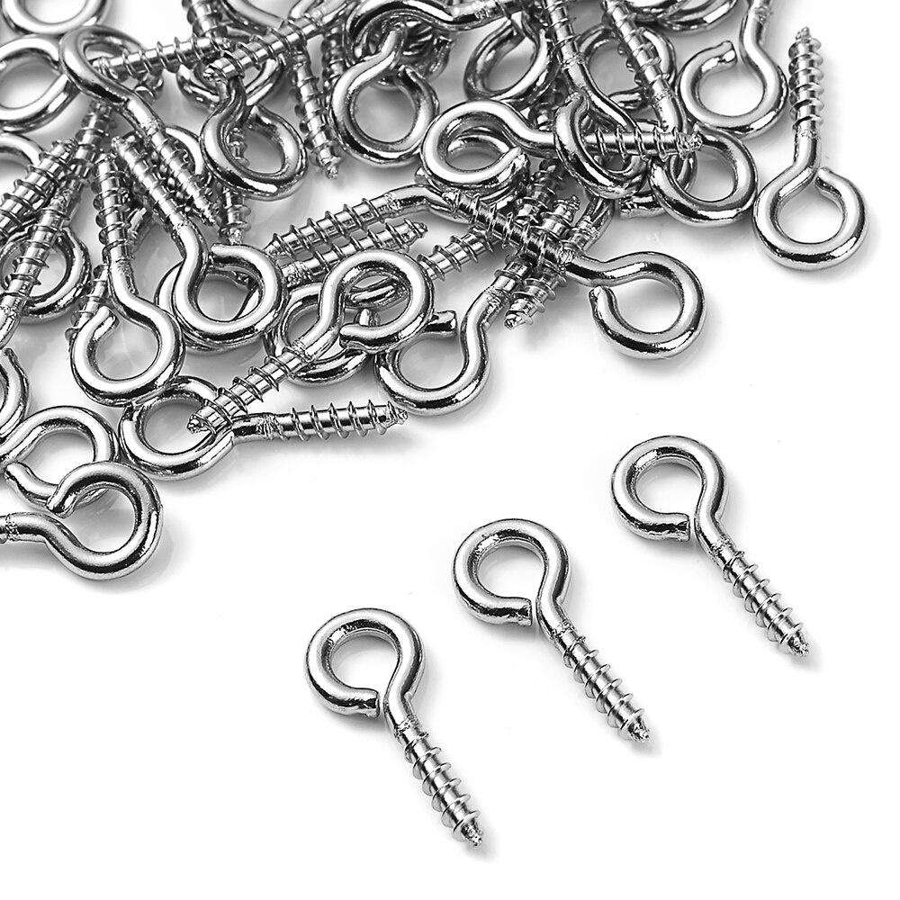 50 Stuks Kleine Tiny Mini Eye Pins Haken Oogjes Schroefdraad Sluitingen Haken Sieraden Bevindingen Voor Maken Diy Materiaal Levert