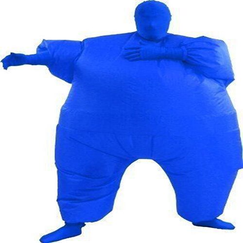 Adult Chub Suit Inflatable Blow Up Color Full Body Costume Jumpsuit 5 colors: Blue