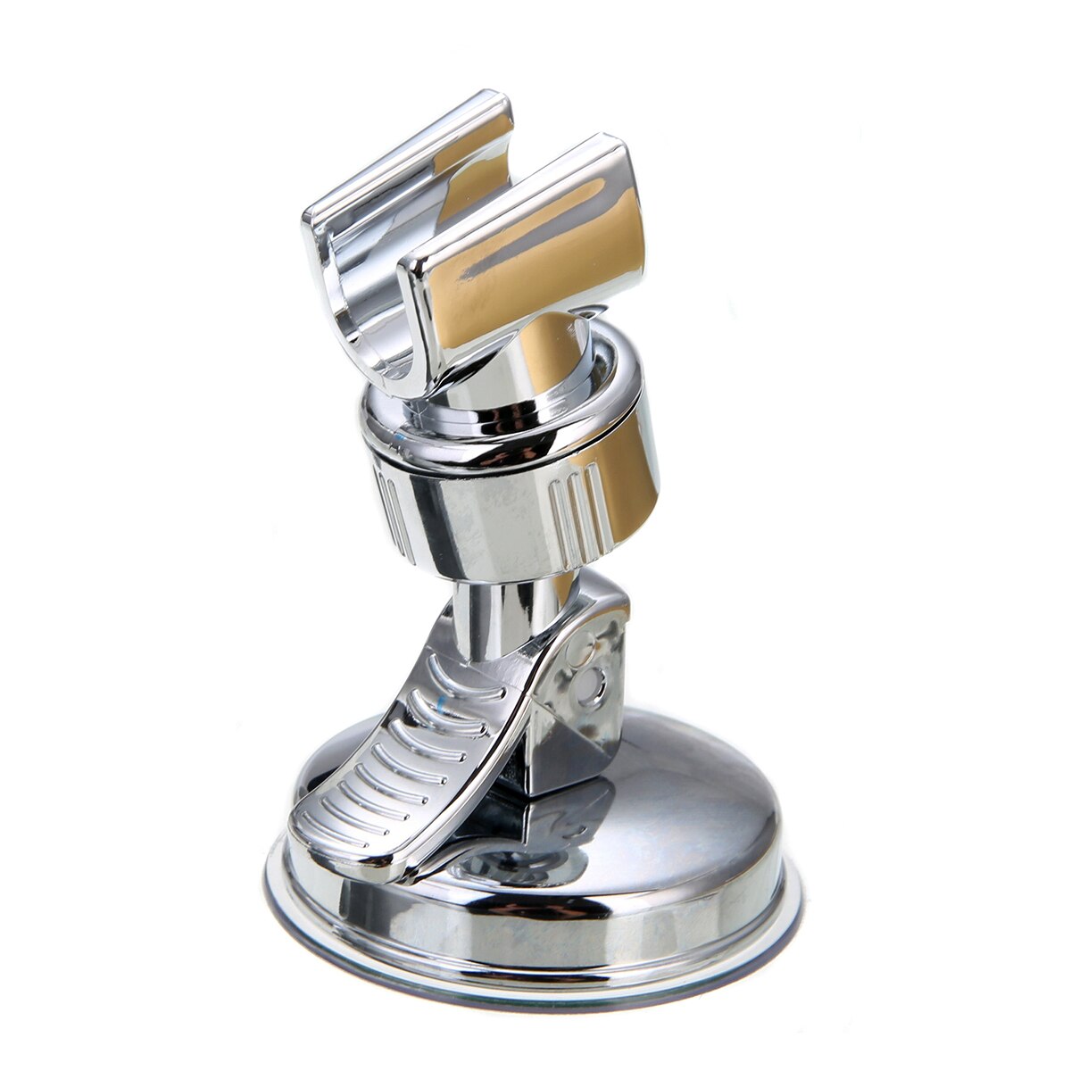 Modern Adjustable Shower Mounting Bracket Bathroom Shower Suction Holder Rack Sliver Plastic Durable Bathroom Hardware