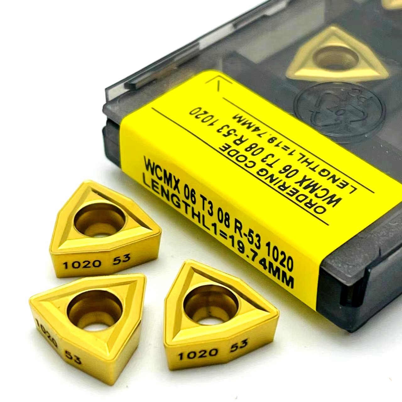 10 stuks wcmx 06 t 308 r-53 1020 speciaal blad voor snelle u-boor hardmetalen blad metaaldraaigereedschap snijgereedschap wcmx 06 t 308 u- boor