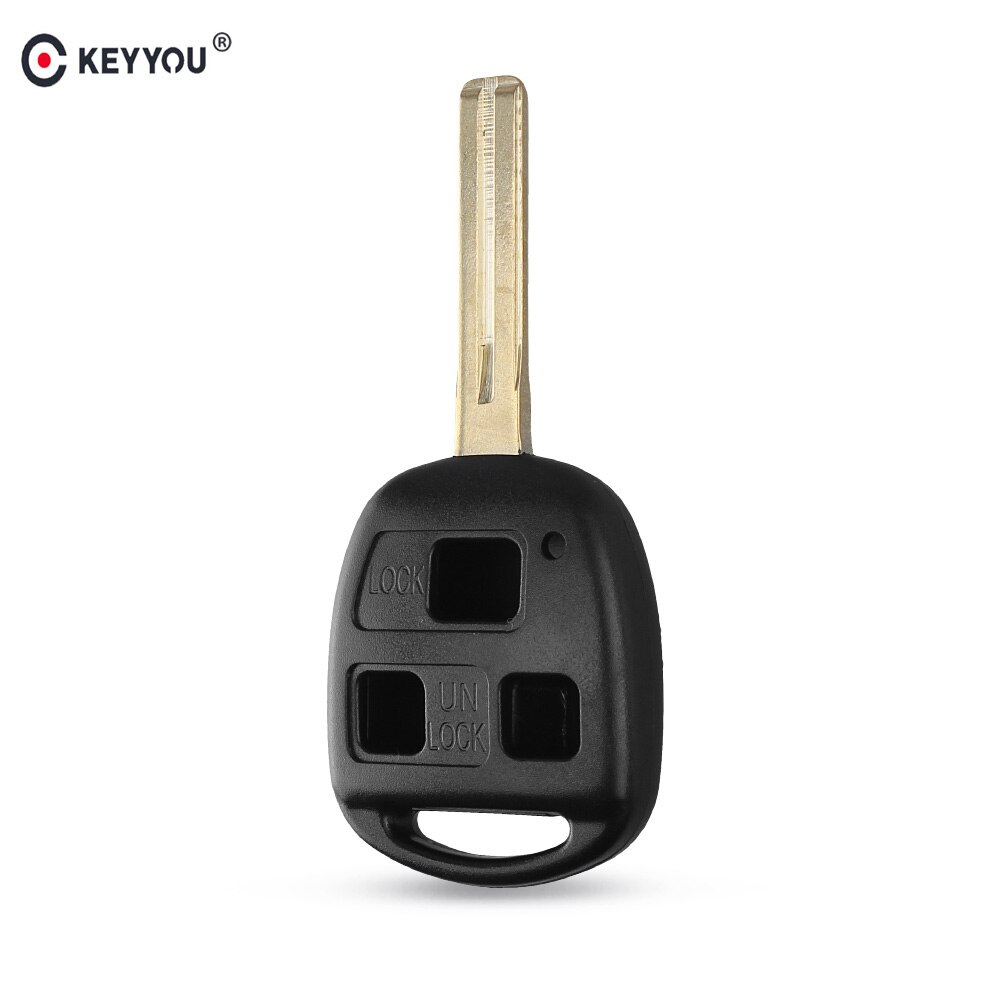 KEYYOU 10 stks/partij 3 Knoppen Afstandsbediening Fob Case Auto Key Shell Fob Voor Lexus RX300 ES300