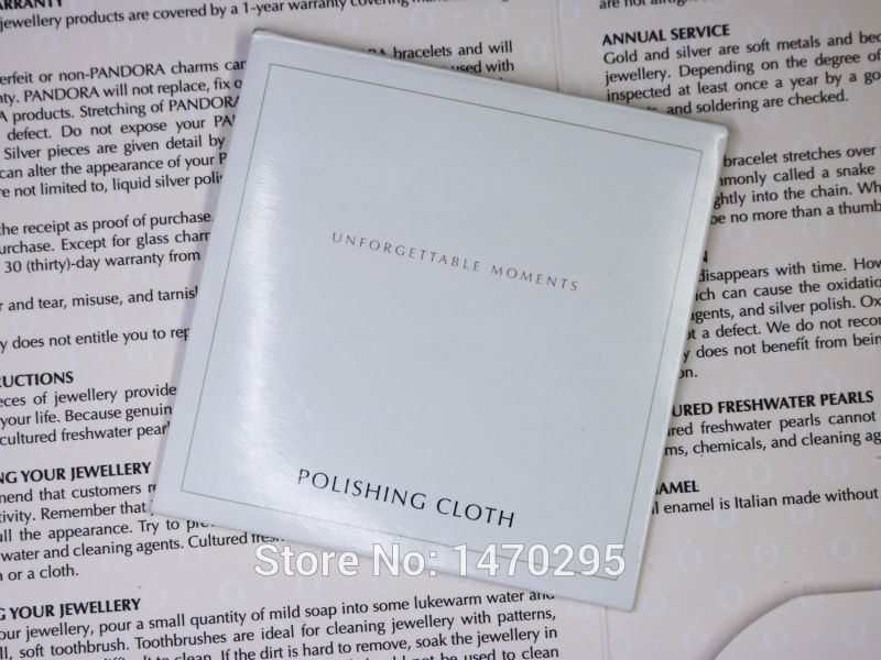 20Pcs Silver Polishing Cloth 10*10CM for Charms Bracelet Bangle Necklace Suitable Silver Jewelry