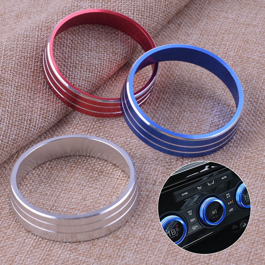 DWCX A/C Heater Climate Control Switch Panel Buttons Knobs Cover Trim Ring Fit For Mitsubishi Lancer Outlander