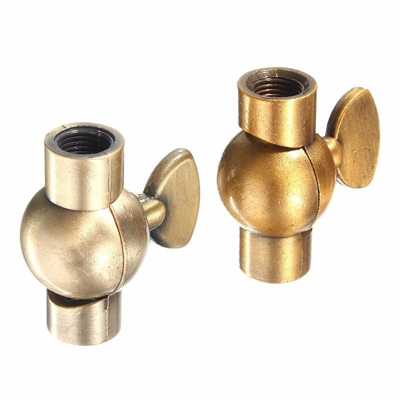 Ampoule Vintage rétro avec support M10, connecteur de lumière directe, en alliage de Zinc, base de lampe en Bronze doré/vert