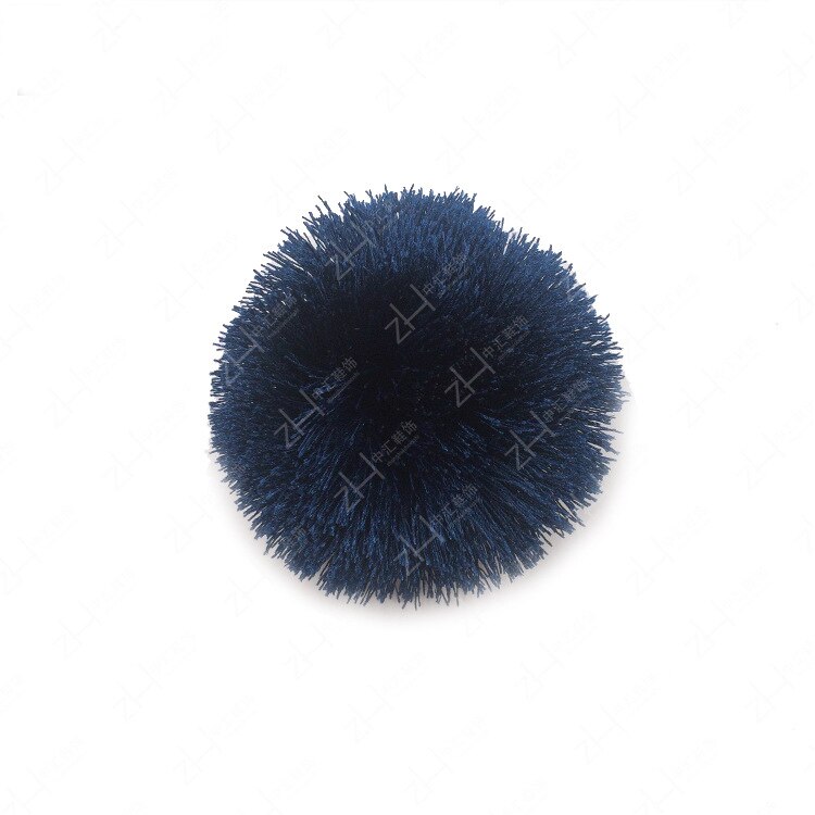 Bricolage poilu balle gland de mariée de mariage chaussures accessoires pour talons hauts sandales bottes manuel strass chaussures décorations: Deep Blue