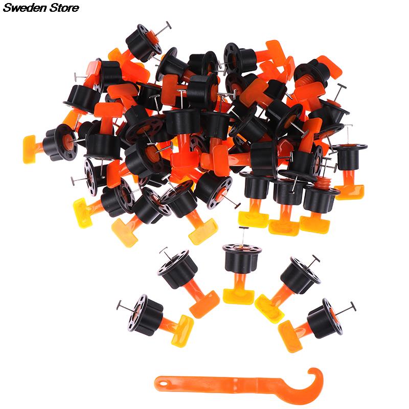 50 Pieces/package Reusable Horizontal Wedge Tile Spacer For Floor Tile Tile Leveling System Positioning Leveler Bracket