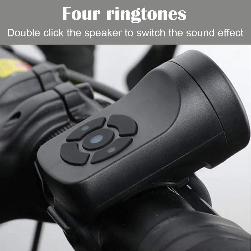 Claxon de bicicleta eléctrica potente, timbre de bicicleta recargable, timbre de seguridad, alarma de sonido, accesorios de bicicleta
