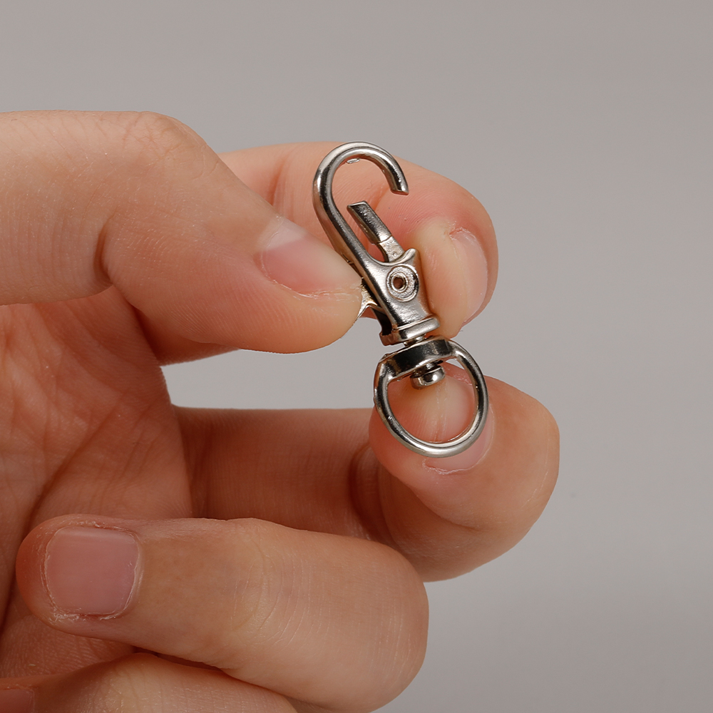 1/5/10/20pcs Goud Verzilverd Karabijn Haken Split Sleutelhanger Swivel Connector Karabijnhaak voor Sieraden Bevindingen Maken DIY