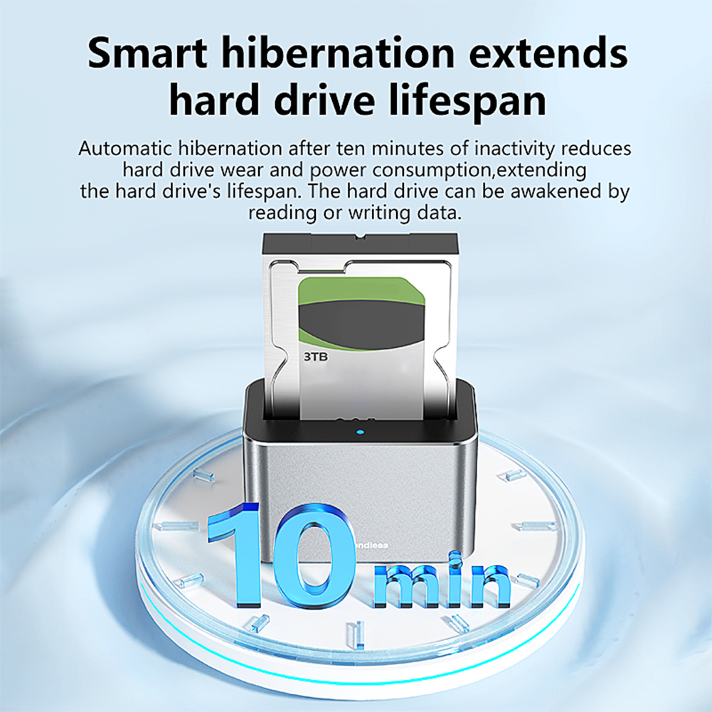 Adapter SAS na USB 3.0 do czytnika 20TB Stacja dokująca do 2,5 i 3,5-calowego dysku twardego SATA/SAS HDD SSD