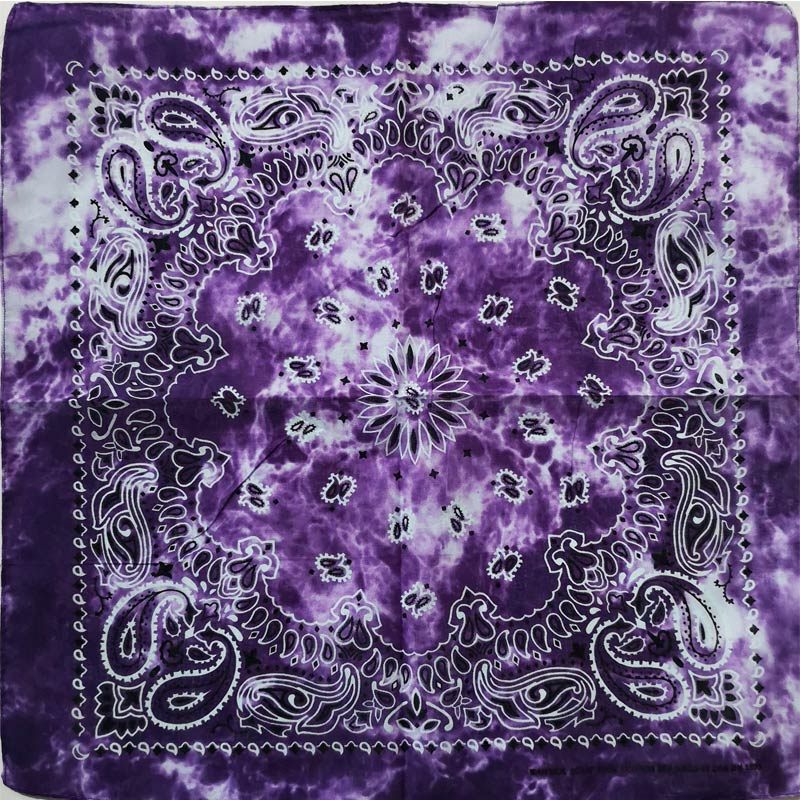 Pañuelo cuadrado de algodón para hombre y mujer, Bandana Unisex de estilo Hip Hop, banda para el pelo de Cachemira a la , bufanda para el cuello y la muñeca, pañuelo mágico