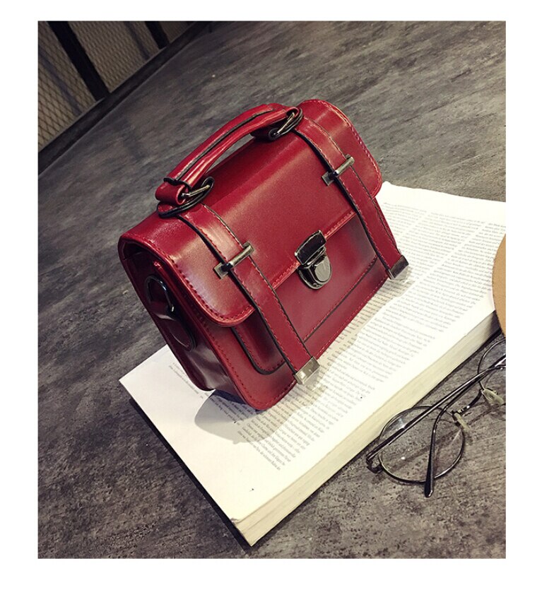 Vintage Women Small Square Bag Girls Handbags Retro Shoulder Bag Messenger Bag Crossbody Phone Bag