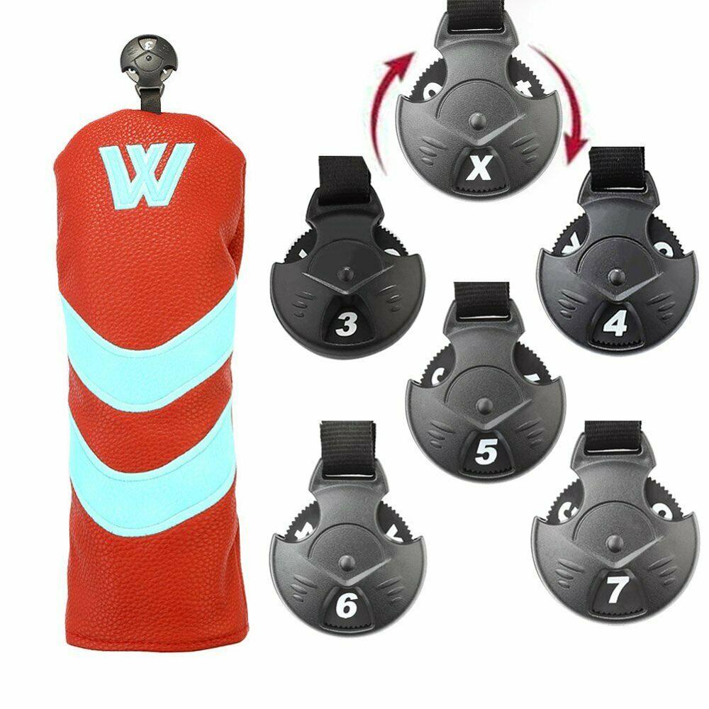 4PCS Golf Wood Club Head Covers Driver Fairway Woods Hybrid Headcovers UT Club Headcovers For TM SC OB