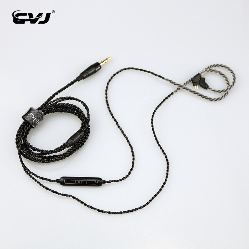 Cvj originele productlijn 0.75 0.78mm- plug hoofdtelefoon met wheat-by-wire mmcx zuurstofvrije koperdraad voorraad: Met markering 0 75mm stekker