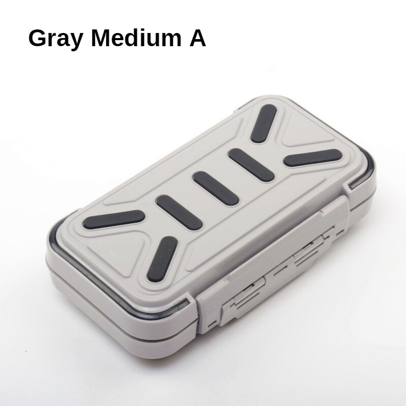 WolFAce 20CM Fishing Tackle Box 28 Grids Compartments 4Color Fish Lure Line Hook Fishing Tackle Fishing Accessories Box: Grey Medium